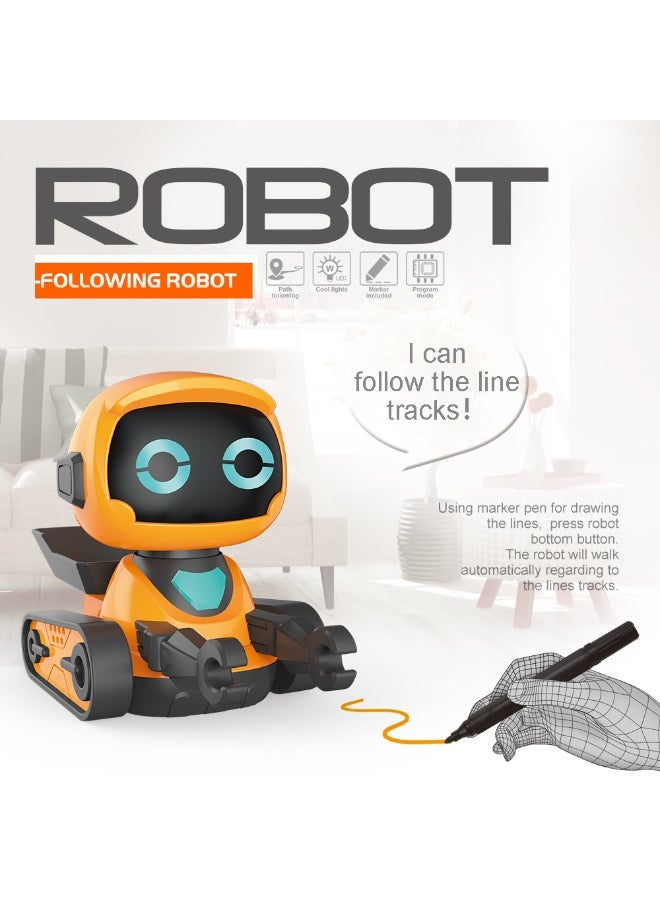 روبوت لعبة روبوت ذكية لتتبع الخطوط: مقدمة في برمجة الأطفال، تقنية تفاعلية برسومات كرتونية، تتبع تلقائي للمسار المرسوم بقلم تحديد - Image 2